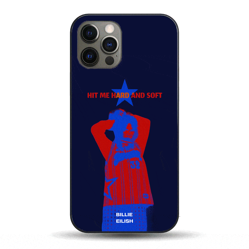 Billie Red & Blue Figure LED Phone Case