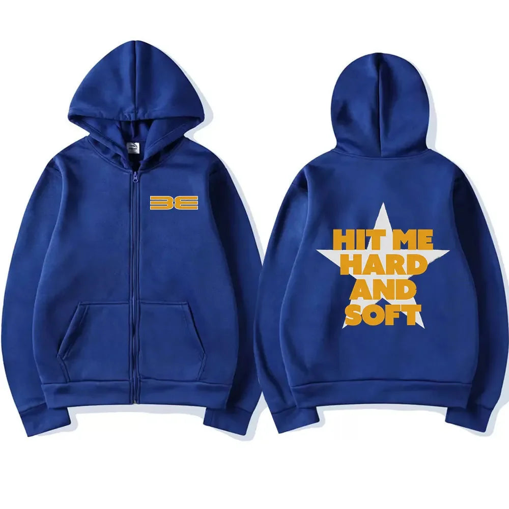 Hit Me Hard and Soft Tour Zipper Hoodies
