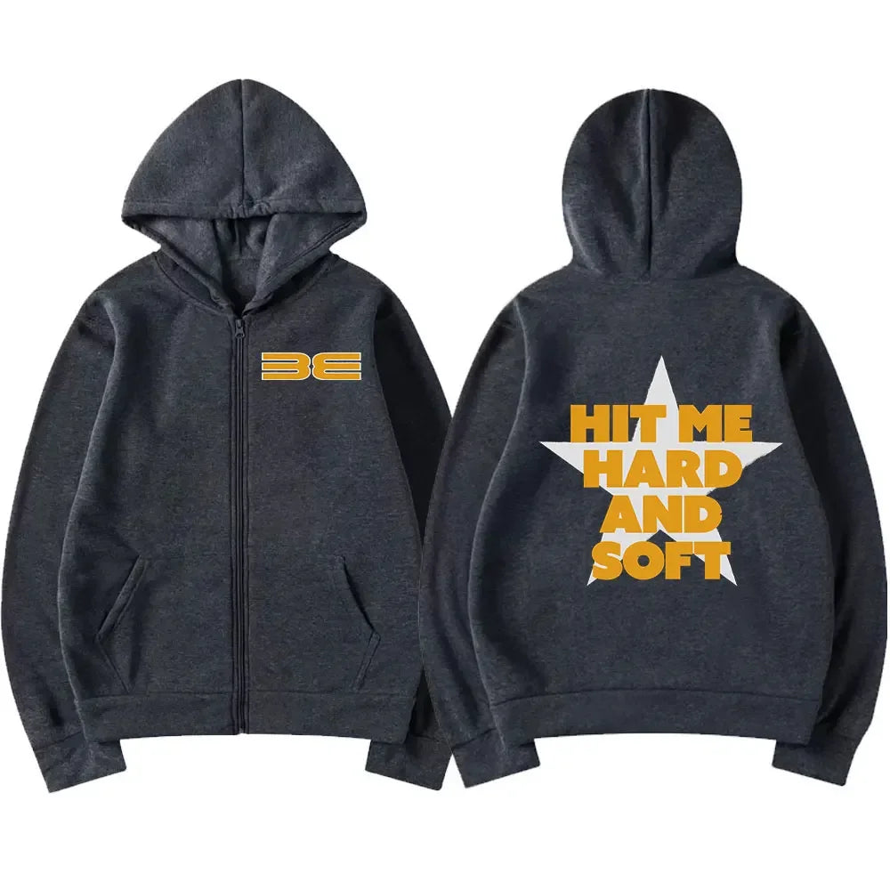 Hit Me Hard and Soft Tour Zipper Hoodies